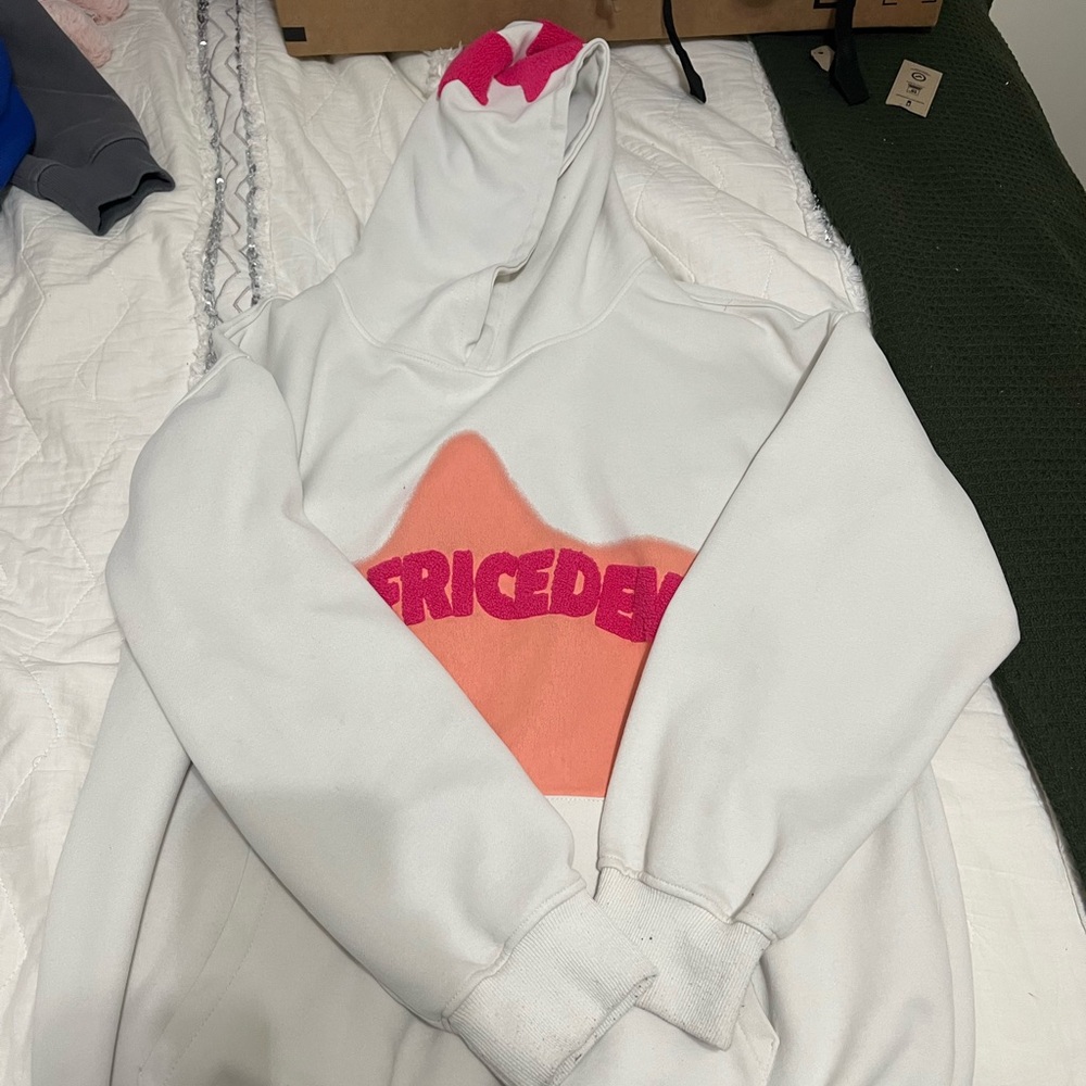 Aelfric Eden White and Pink Hoodie